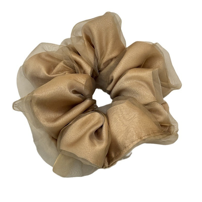 Simple Solid Color Organza Hair Scrunchies 6W6HSR350
