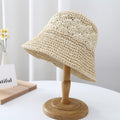 Hollow Woven Straw Bucket Hat - DippedShop Wholesale - #2387
