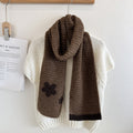 Floral Jacquard Knit Scarf - DippedShop Wholesale - #6643