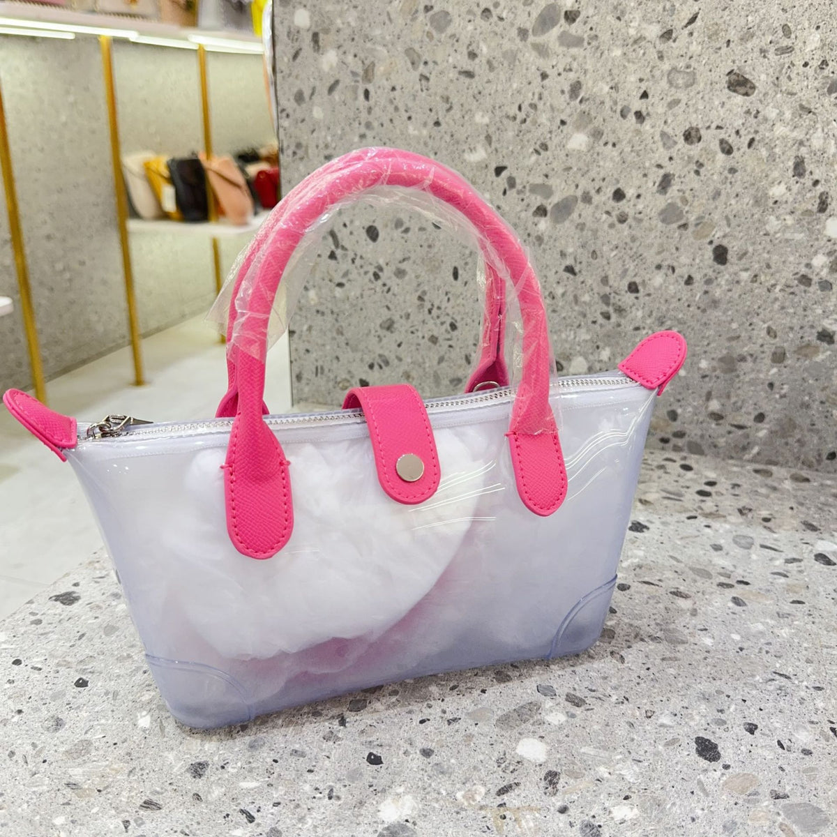 Casual Clear Jelly Dumpling Crossbody Bag 6W10BBG2118