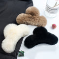 Leopard Fuzzy Hair Claw - DippedShop Wholesale - #6355