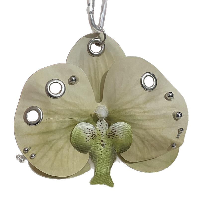 Realistic Phalaenopsis Orchid Keychain Bag Charm 6W10BBC366