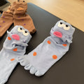 Unique Colorful Clownfish Toe Socks 6W8FSO701