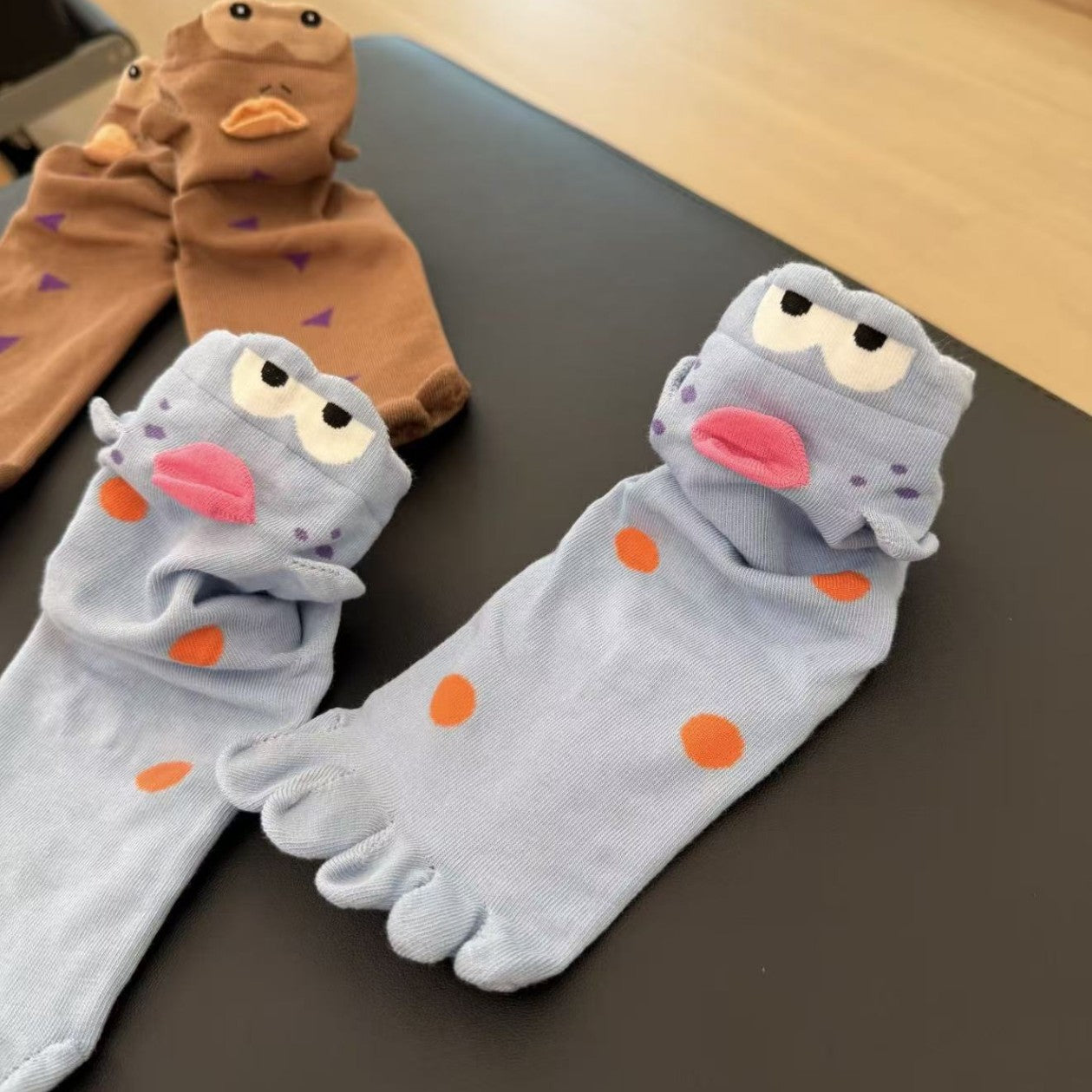 Unique Colorful Clownfish Toe Socks 6W8FSO701