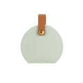 Elegant Half-Moon Travel Jewelry Case with Handle 6W13HSJ111
