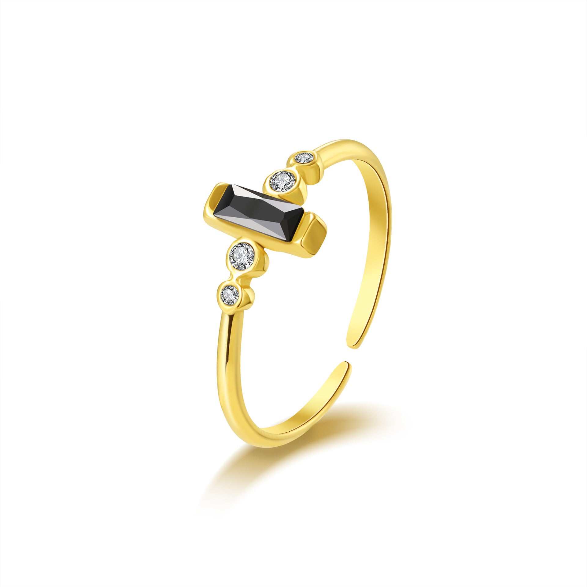 Simple Cubic Zirconia Open Sta - DippedShop Wholesale - #2051