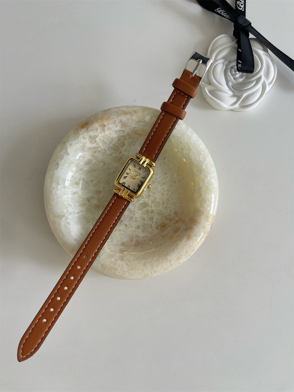 Leather Roman Numeral Watch - DippedShop Wholesale - #8995