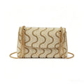 Simple Pearl Metal Chain Strap Evening Shoulder Bag 6W10BBG1975