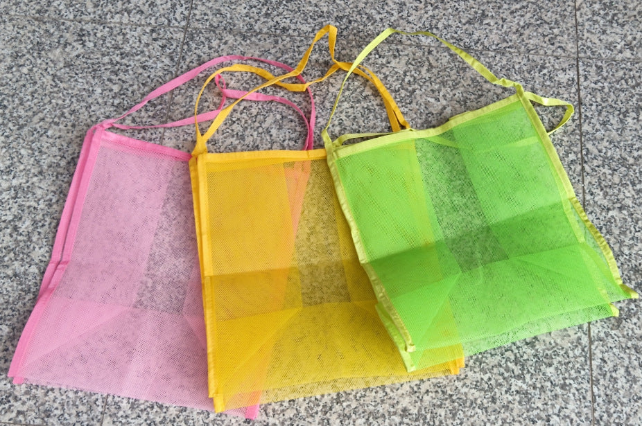 Solid Color Transparent Mesh Storage Bag 8BW6BOB79L