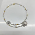 Stylish Irregular Cross Pearl Necklace 6W6JNC976
