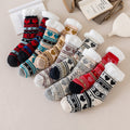 Random Color Sherpa Lined Christmas Socks MK2BLW6W8FSO900