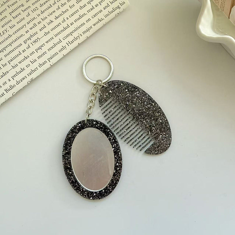 Chic Glitter Solid Color Oval Hair Combs Set MK2BLM6C5CB89