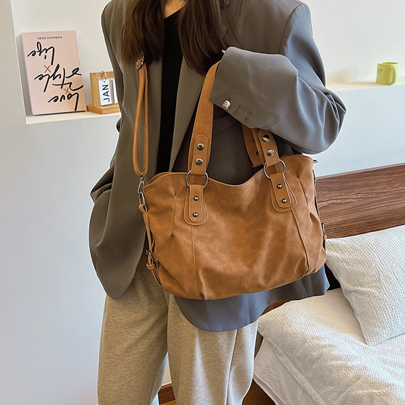 Trendy Solid Color Large Capacity Tote Bag 6W10BBG2468