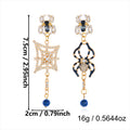 Quirky Sparkly Rhinestone Pumkin Pendnat Dangle Earrrings 6W6JER544