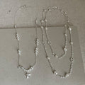 Elegant Pearl Decor Star Pendnat Necklace 6W6JNC671