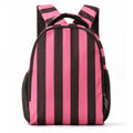 Casual Color Block Striped Large Capacity Backpack 6W10BBG1956