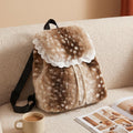 Cute Cartoon Lace Trim Fuzzy Plush Backpack 6W10BBG1955