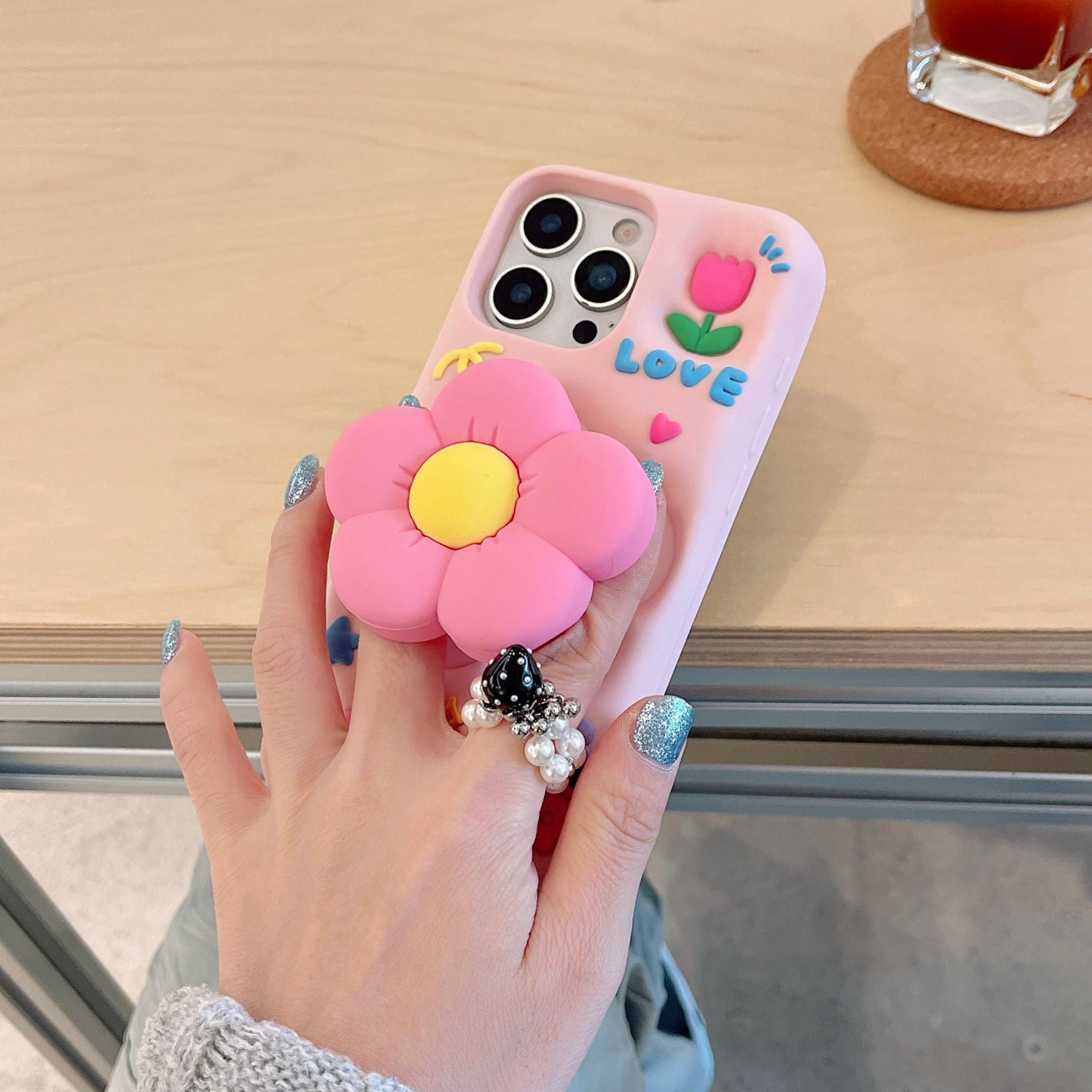 3D Flower Shockproof Case - DippedShop Wholesale - #1011