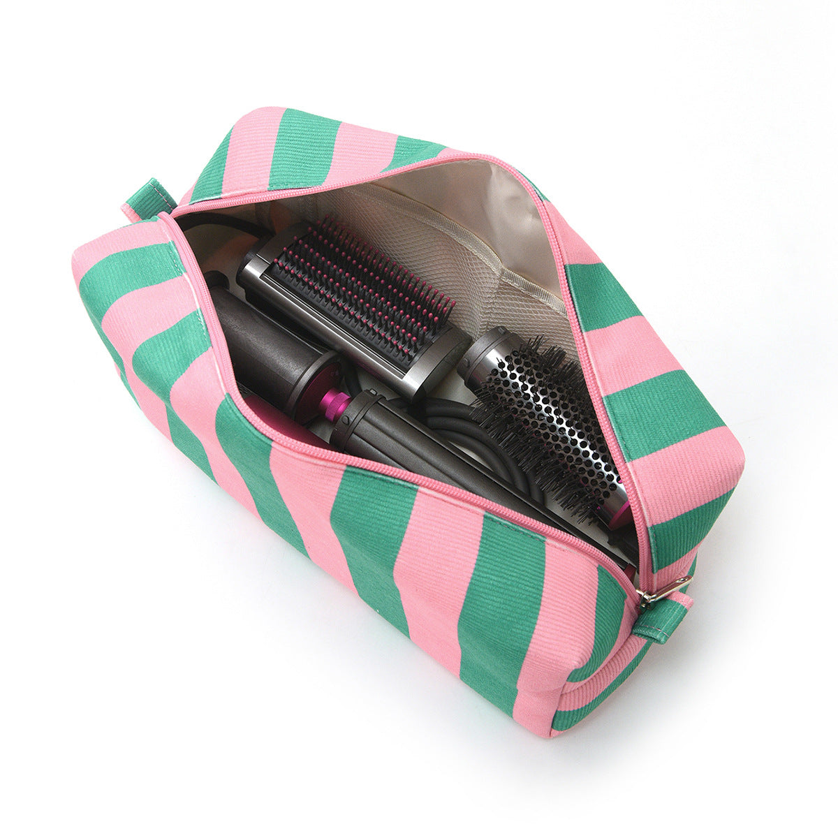 Minimalist Color Block Striped Portable Cosmetic Bag MK2BLW6C5CO17