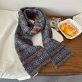 Fair Isle Knit Scarf - DippedShop Wholesale - #6707