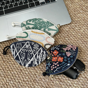 Minimalist Embroidered Mini Coin Purse Wallets DP25C712