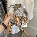 Chic Floral Print Square Silk Scarf 6W6NSI189
