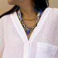 Enamel Heart Scarf Necklace - DippedShop Wholesale - #4627