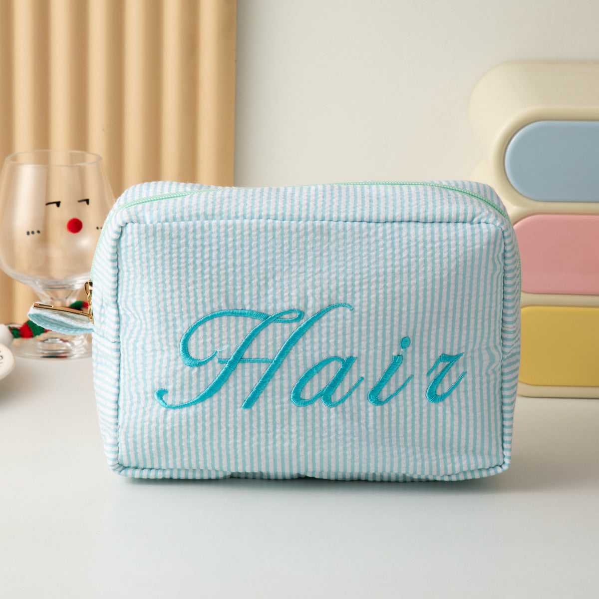 Stylish Striped Print Letter Embroidery - DippedShop Wholesale - #2435