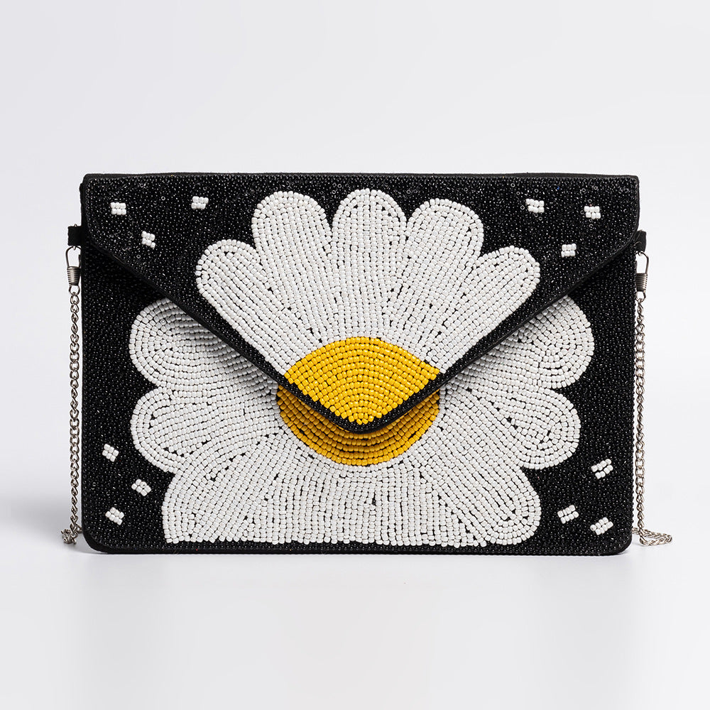 Boho Floral Beaded Handbag - DippedShop Wholesale - #9683