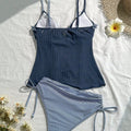 Ruffle Spaghetti Strap Tankini - DippedShop Wholesale - #5699