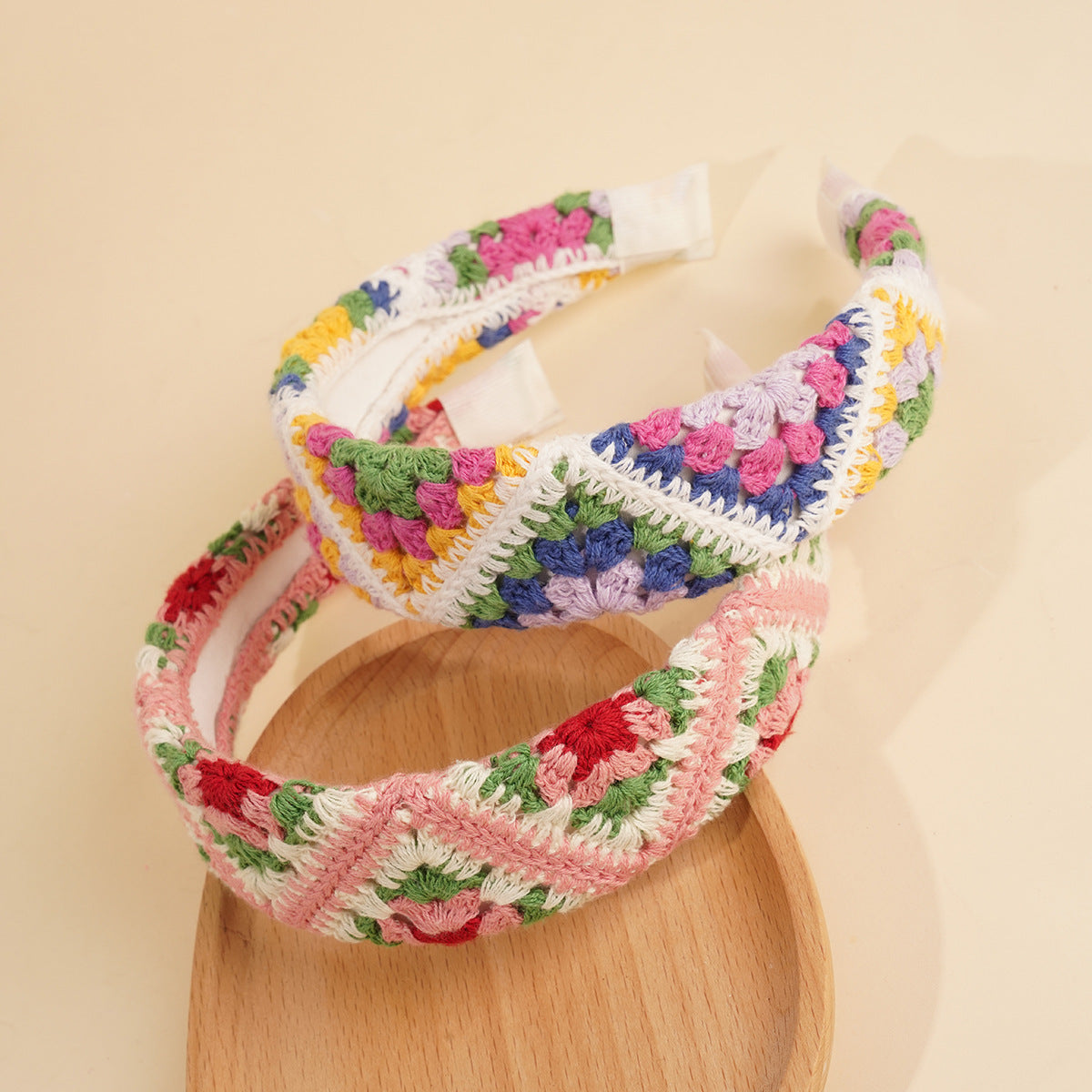 Crochet Flower Hair Band - DippedShop Wholesale - #3267