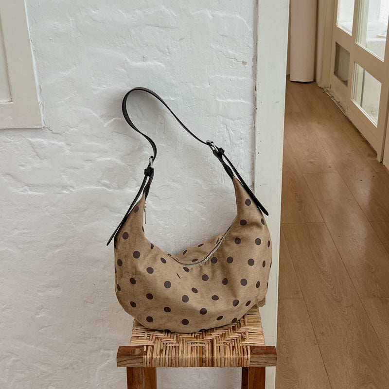 Casual Crescent Polka Dots Crossbody Bag 6W10BBG1852