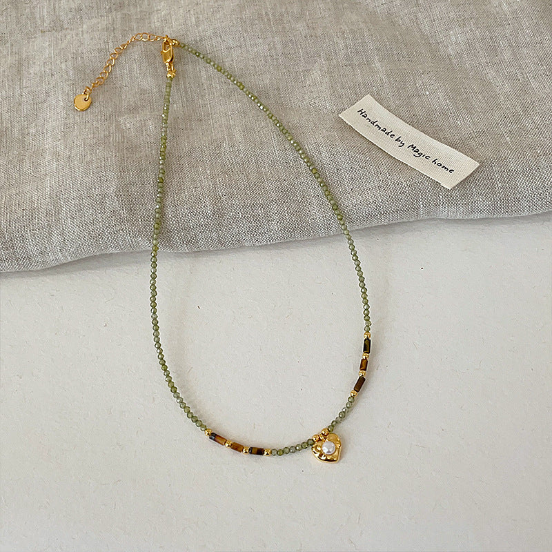 Crystal Heart Beaded Choker - DippedShop Wholesale - #6179