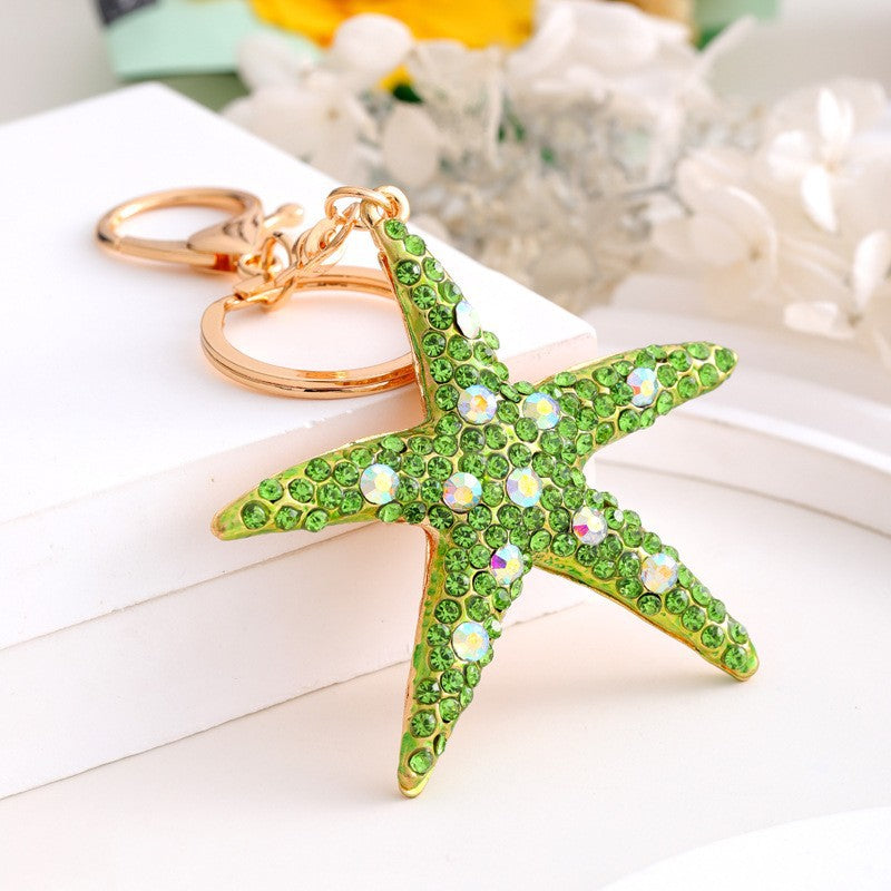 Funny Rhinestones Dolphin Pendant Keychain Bag Charm 6W10BBC632