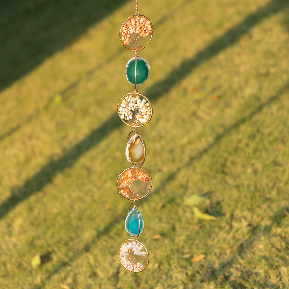 Agate Crystal Tree Suncatcher - DippedShop Wholesale - #4979