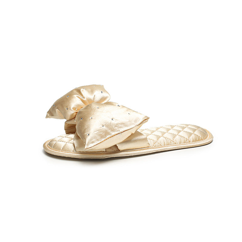 Rhinestone Bow Slippers - DippedShop Wholesale - #2867