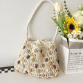 Beaded Woven Shoulder Bag - DippedShop Wholesale - #5699