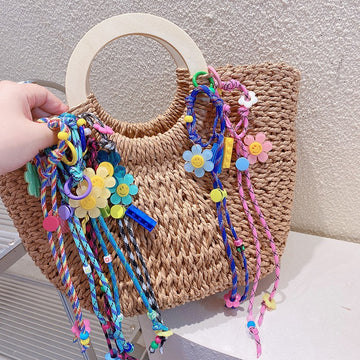 Cute Flower Braided Keychain Bag Charm DP25C771