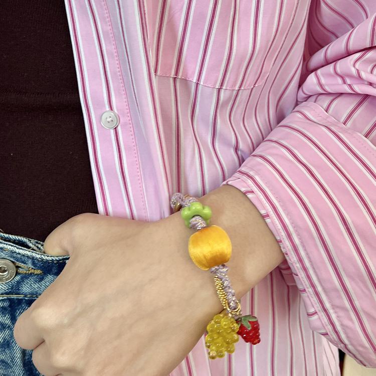 Handmade Flower Bead Bracelet - DippedShop Wholesale - #2323
