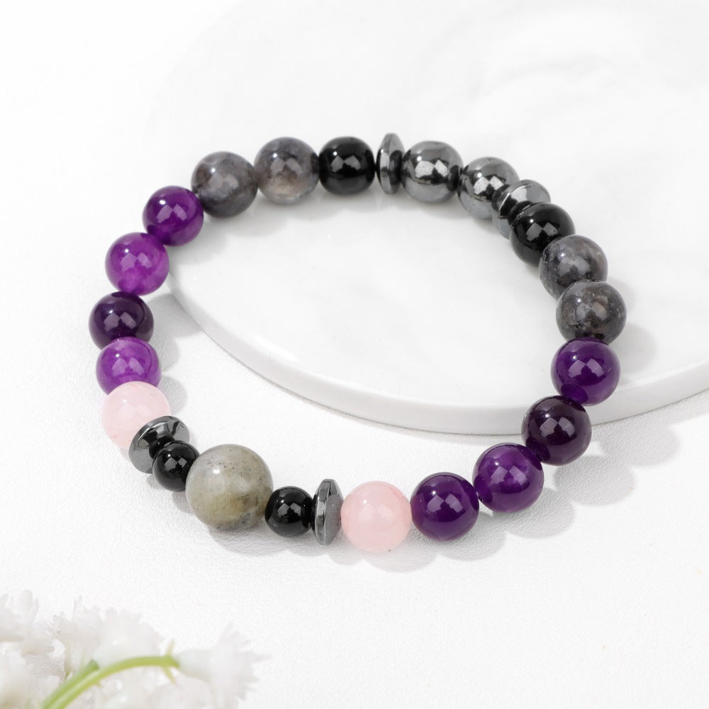 Simple Purple Beaded Bracelets DPJB1041