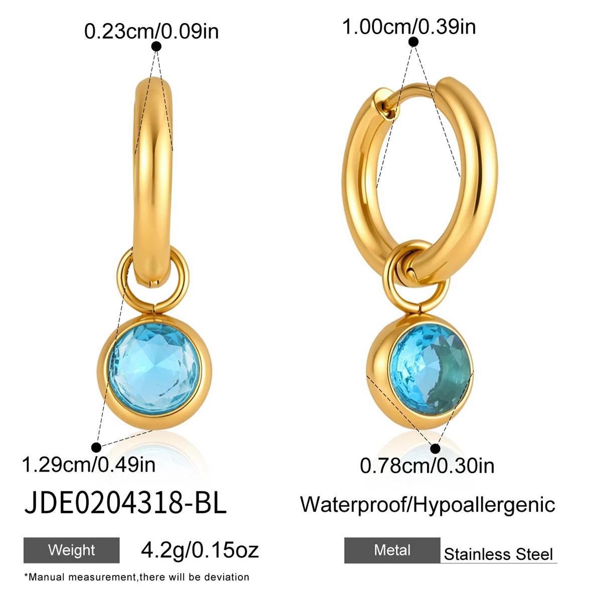 Trendy Cubic Zirconia Teardrop Dangle Hoop Earrings 6W6JER599
