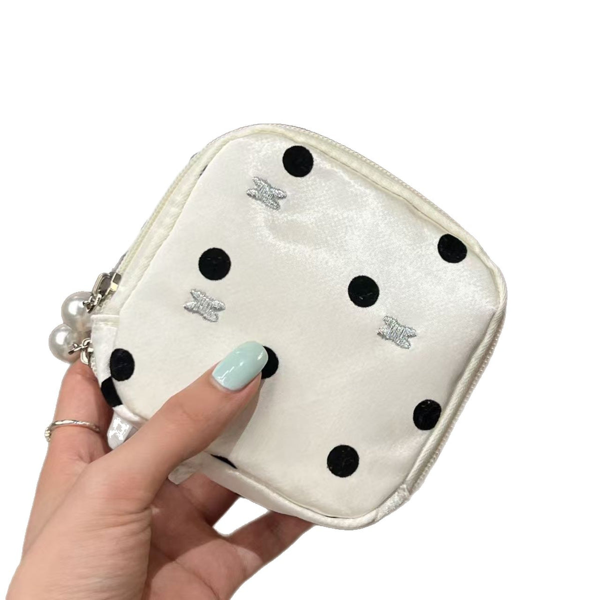 Cute Polka Dot Trave Portable Jewelry Case 6W13HSJ93