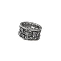 Vintage Punk Silver Plated Cross Statement Ring 6W6JRG292