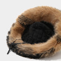 Stylish Fluffy Fur Outdoor Bucket Hat 6W6HAT806