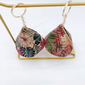 Cute Floral Print Cork Triangle Mini Coin Case 6S10BWB109