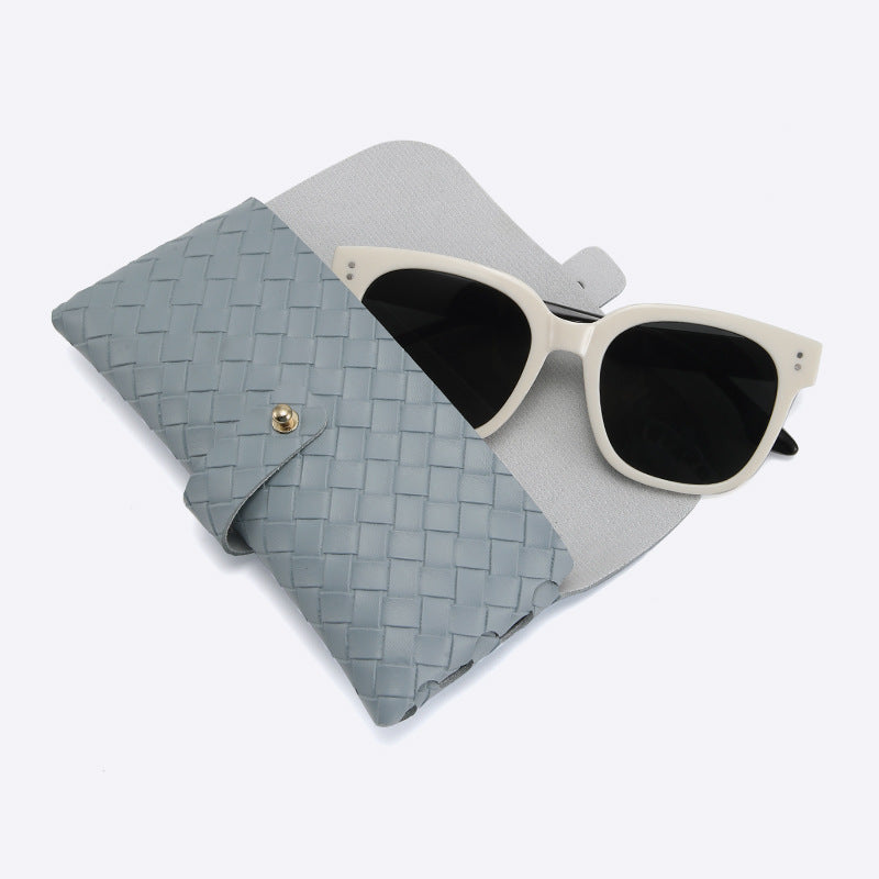 Braided PU Sunglasses Case - DippedShop Wholesale - #1731