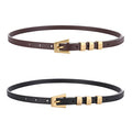 Minimalist Unique Buckle SKinny Leather Belt MK2MBAS6W6JBT153