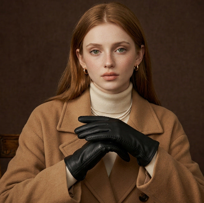 Touch Screen Leather Gloves - DippedShop Wholesale - #3459