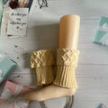 Diamond Crochet Short Cable Knit Boot Cuffs 6W8FSO882