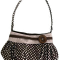 Retro Polka Dots Ruffled Underarm Bag 6W10BBG1315